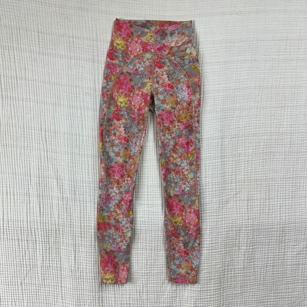 Lululemon Unlimit High-Rise Tight Inflorescence Multi Floral 25" Ankle womens 2